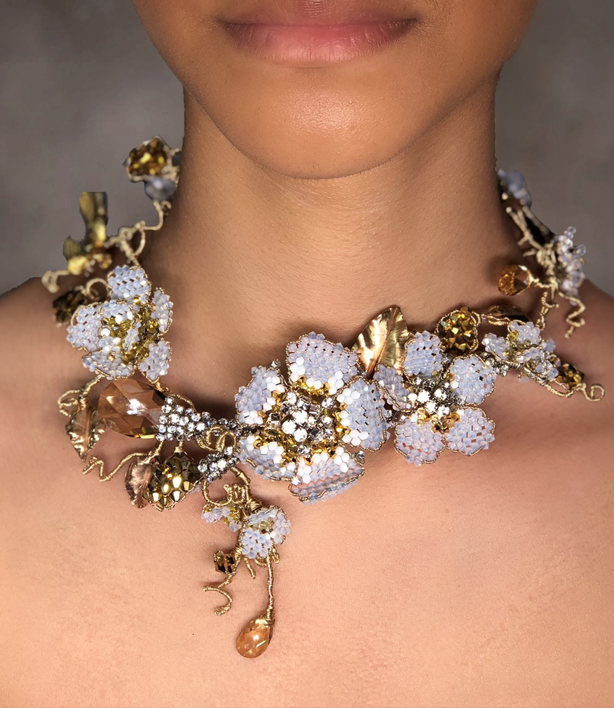 Opal & Alabaster 14kt Gold-Filled Statement Necklace – Couture ...